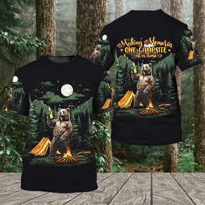 Making Memories Camping Bear All Over Print Shirt