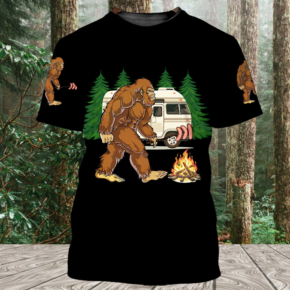 Camp Crew Hunt For Bigfoot All Over Print Shirt