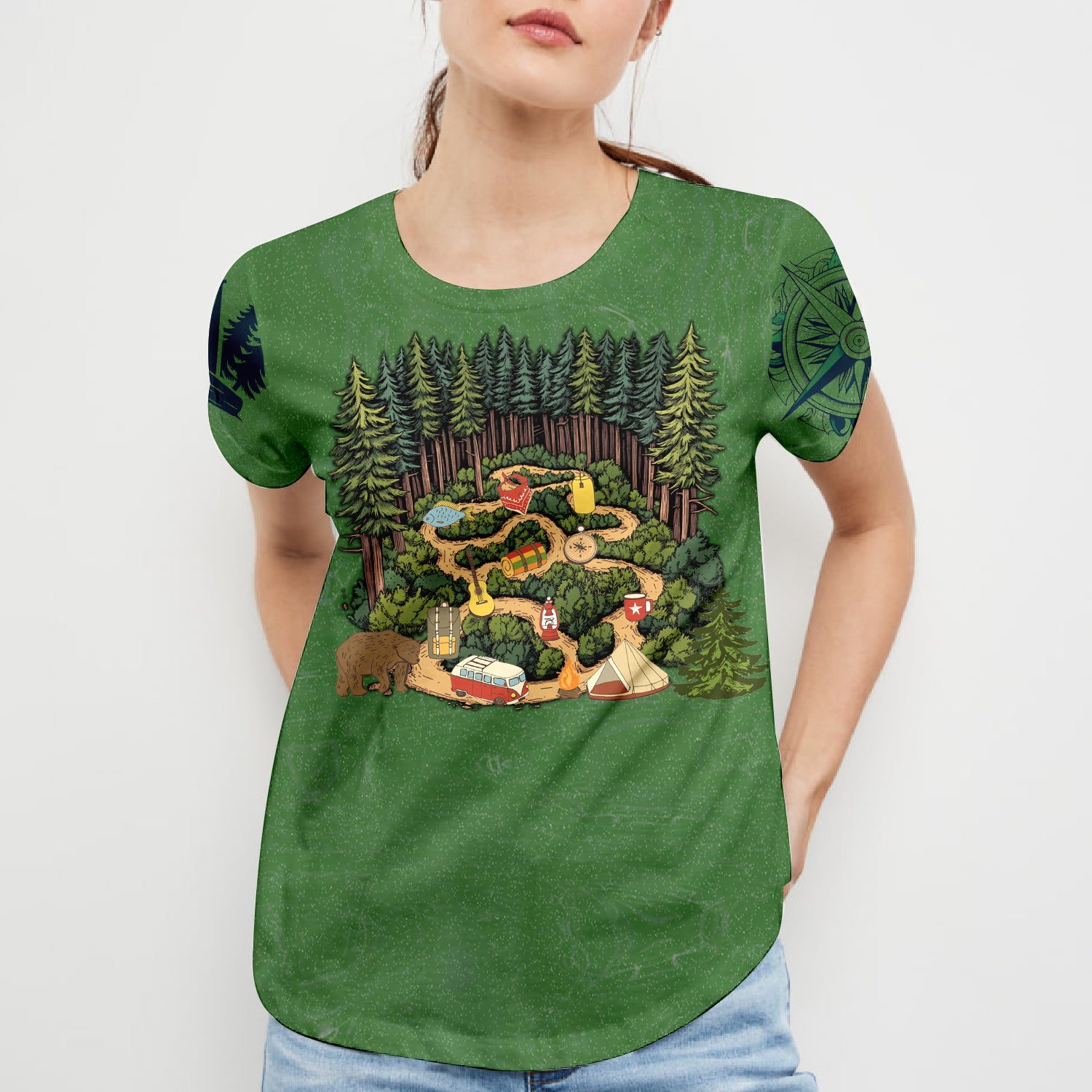 Camping Is A-Maze-Ing All Over Print Shirt
