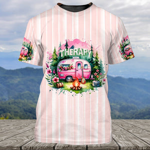 Camping Therapy All Over Print Shirt