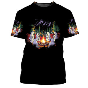 Ghost Camping Crew All Over Print Shirt