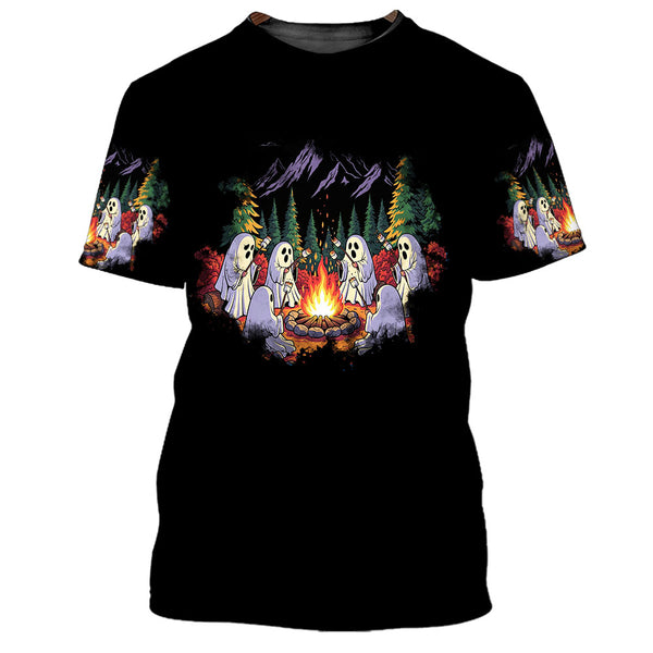 Ghost Camping Crew All Over Print Shirt