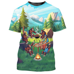 Sasquatch family BBQs All Over Print Shirt