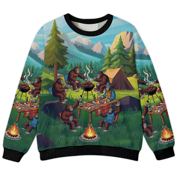 Sasquatch Family BBQs Ugly Sweater