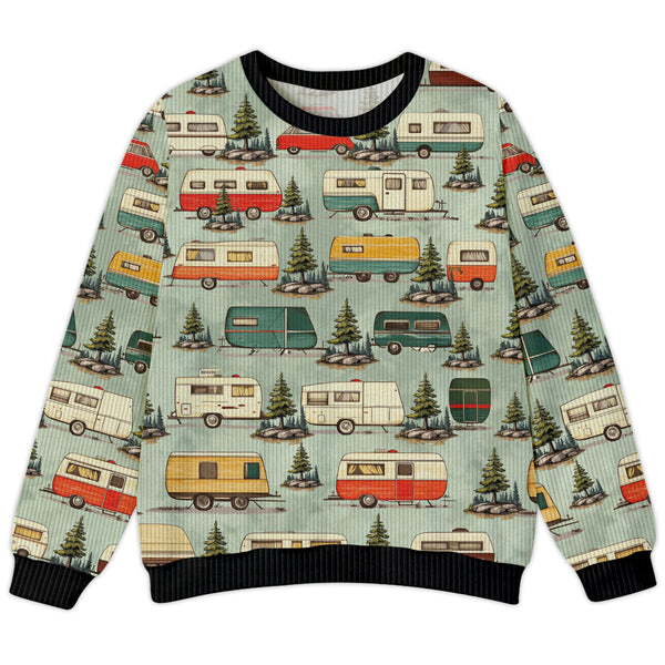Vintage Camper Car Ugly Sweater