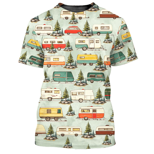 Vintage Camper Car All Over Print Shirt
