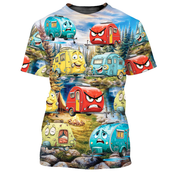 Funny Teardrop Trailer All over Print Shirt