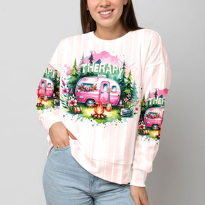 Camping Therapy All Over Print Shirt