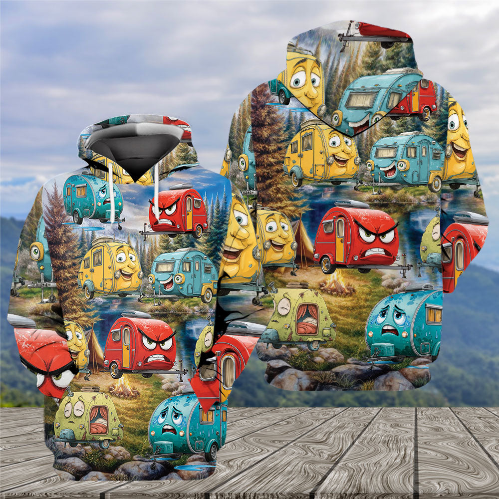 Funny Teardrop Trailer All over Print Shirt