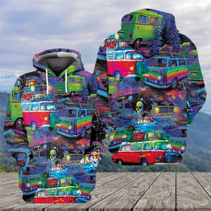 Retro Van Funny All Over Print Shirt