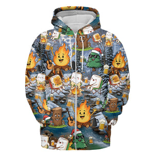Camping Drinking Beer Party All Over Print Shirt