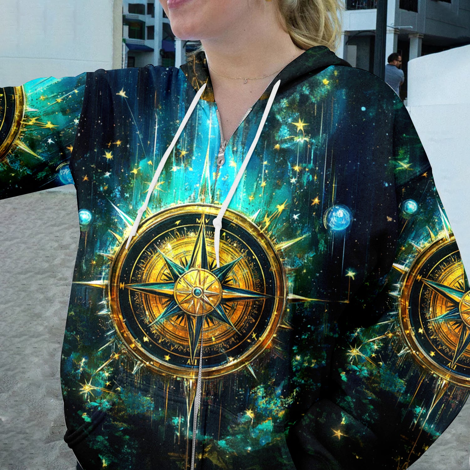 Not All Who Wander Fantasy Compass All Over Print Shirt