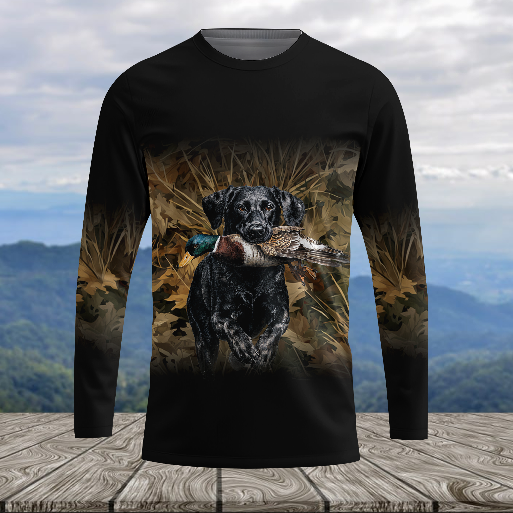 Duck Hunting With Dog All Over Print Shirt