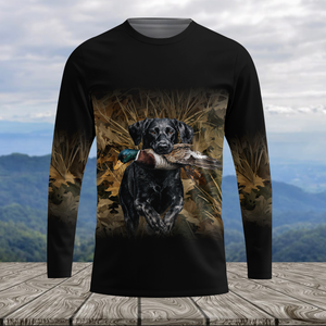 Duck Hunting With Dog All Over Print Shirt