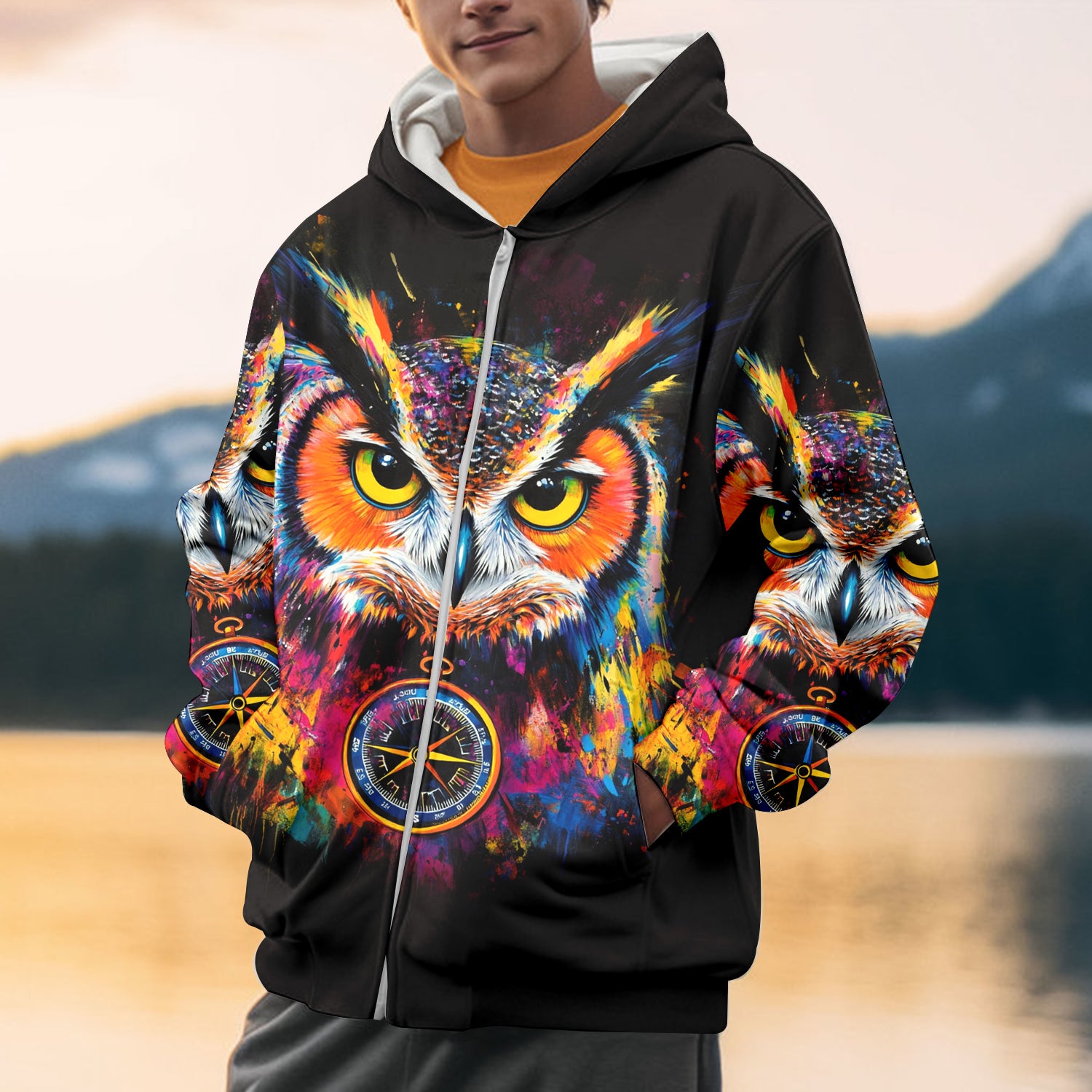 Not All Who Wander Are Lost Owl All Over Print Shirt