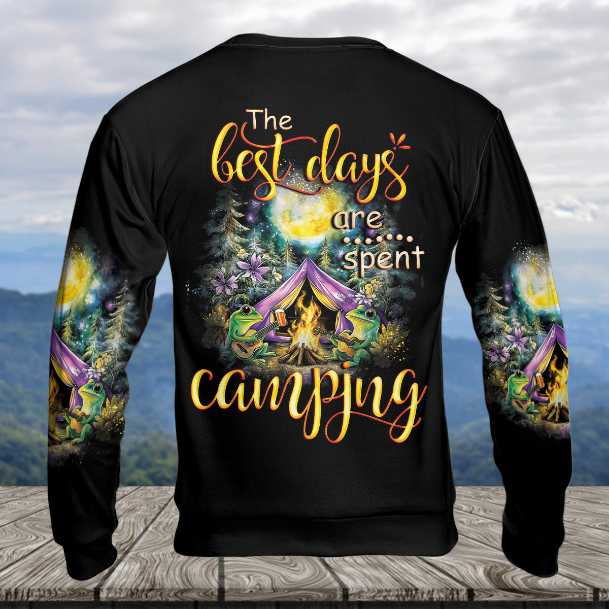 The Best Day Are Spent Camping All Over Print Shirt