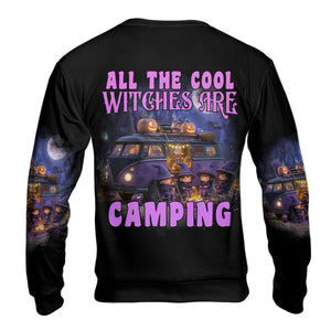All The Cool Witches Are Camping All Over Print Shirt