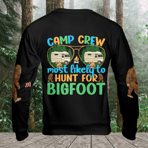Camp Crew Hunt For Bigfoot All Over Print Shirt