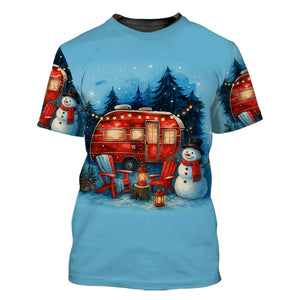 Christmas Camper Winter Wonderland All Over Print Shirt