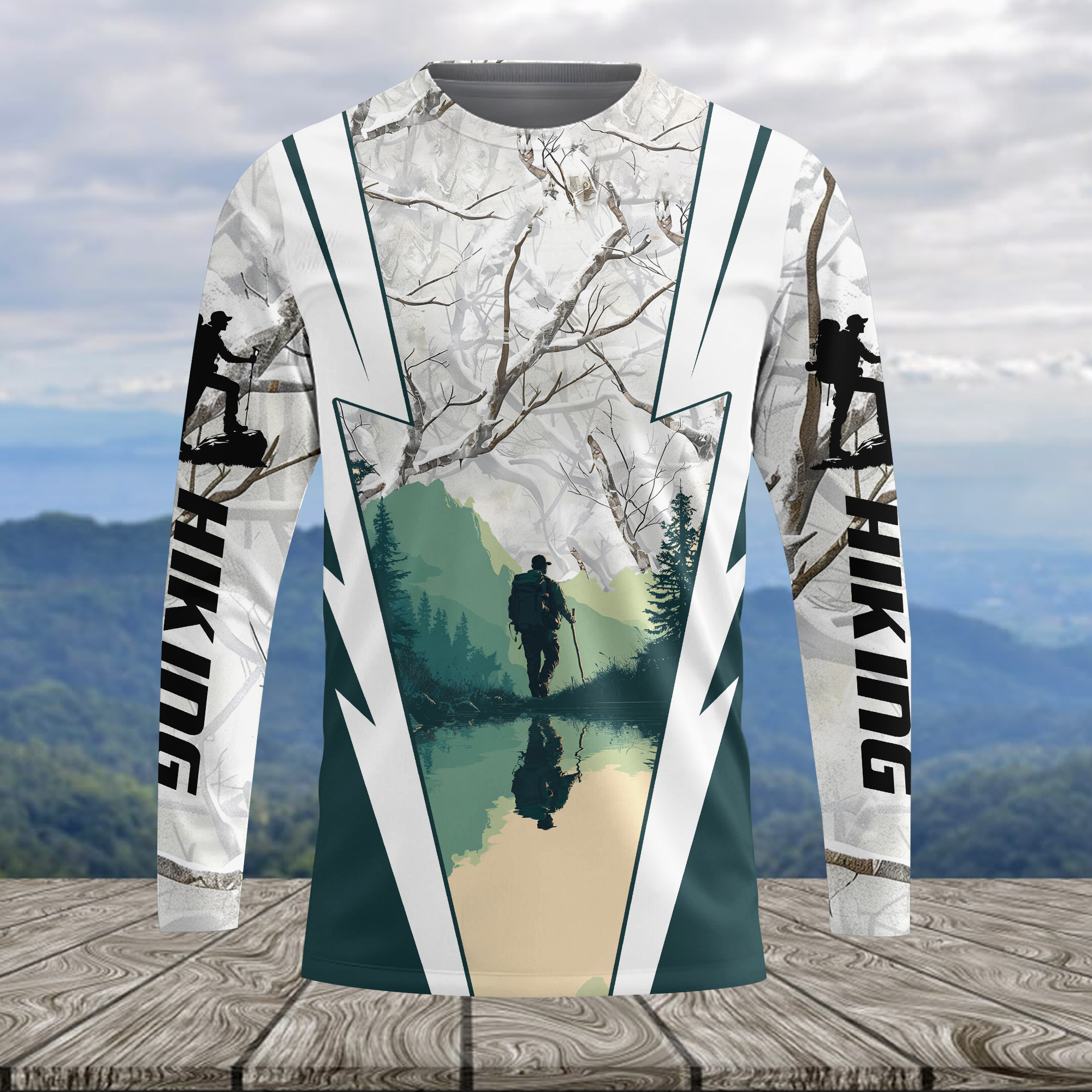 Hiking Winter Camo All Over Print Shirt