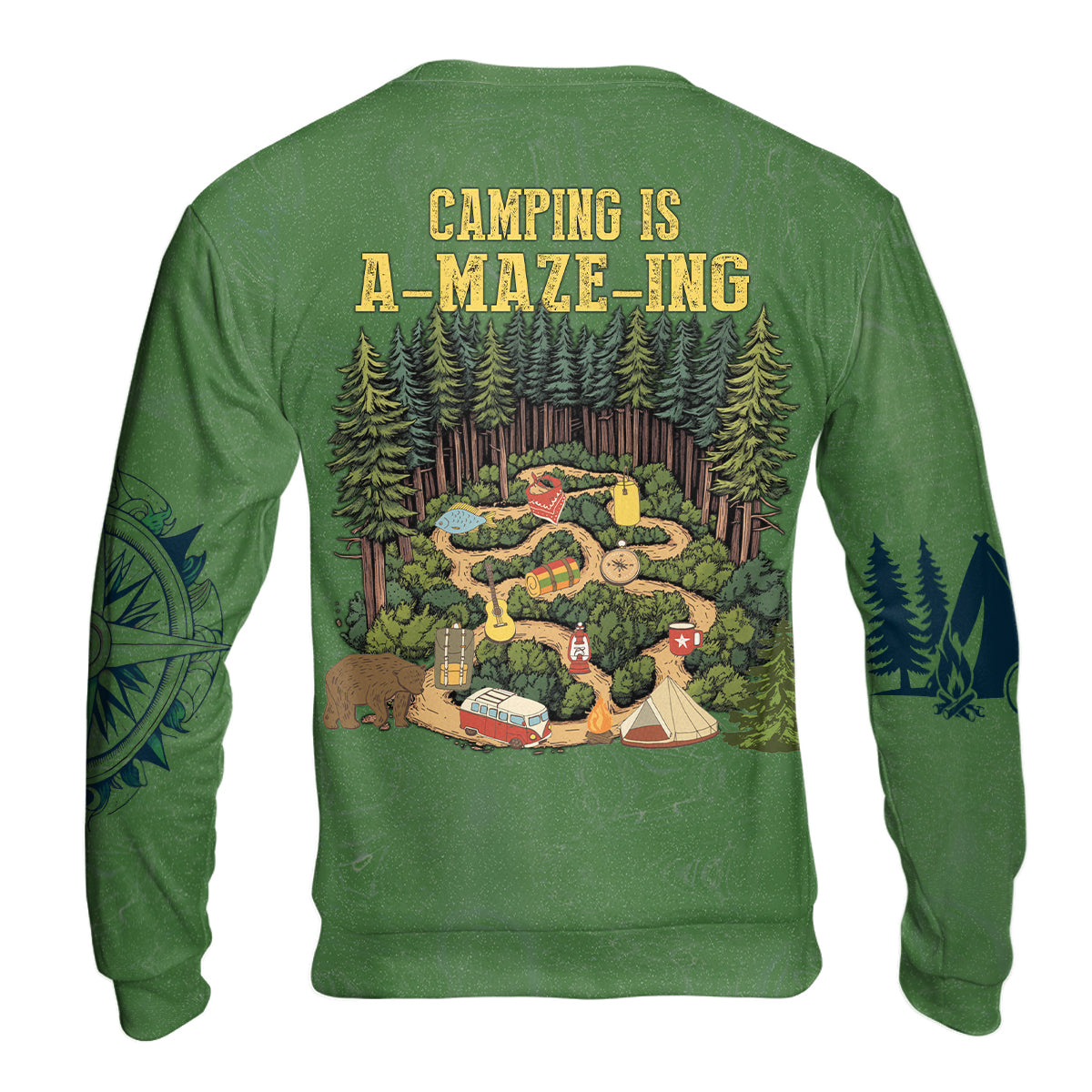 Camping Is A-Maze-Ing All Over Print Shirt