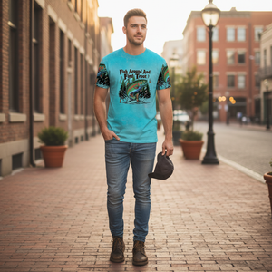 Fish Around And Find Trout Retro Graphic All Over Print Shirt