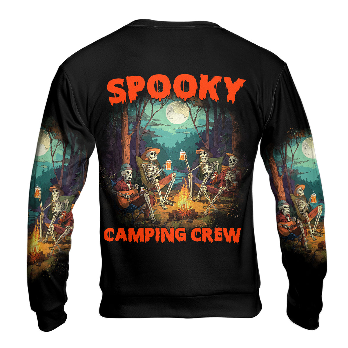 Spooky Camping Crew Halloween All Over Print Shirt