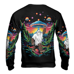 Bigfoot Boo Rock On All Over Print Shirt