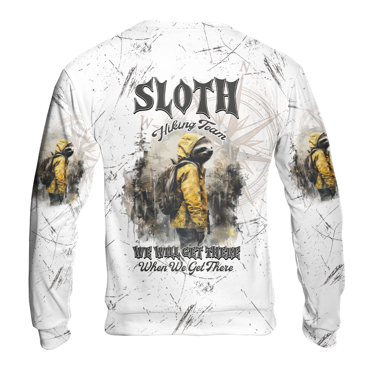 Sloth Hiking Team Will Get There All Over Print Shirt