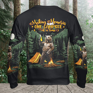 Making Memories Camping Bear All Over Print Shirt
