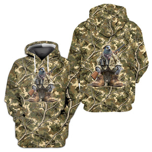Funny Dove Hunting Camouflage All Over Print Shirt