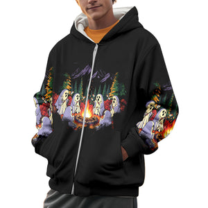 Ghost Camping Crew All Over Print Shirt