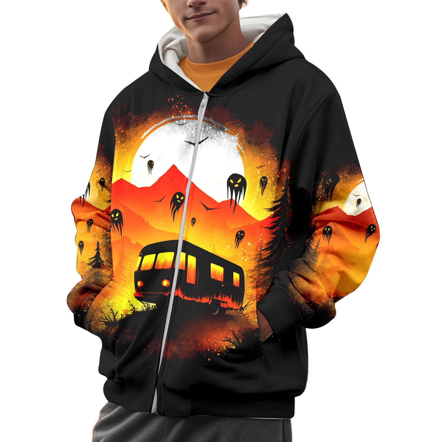 Haunted Camping Car All Over Print Shirt