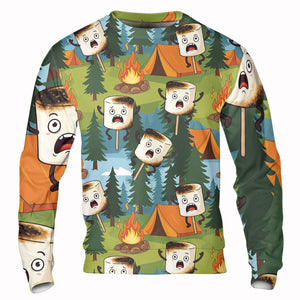 Funny Burnt Marshmallow All Over Print Shirt