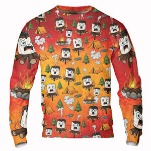 Burnt Marshmallow Dancing Party All Over Print Shirt