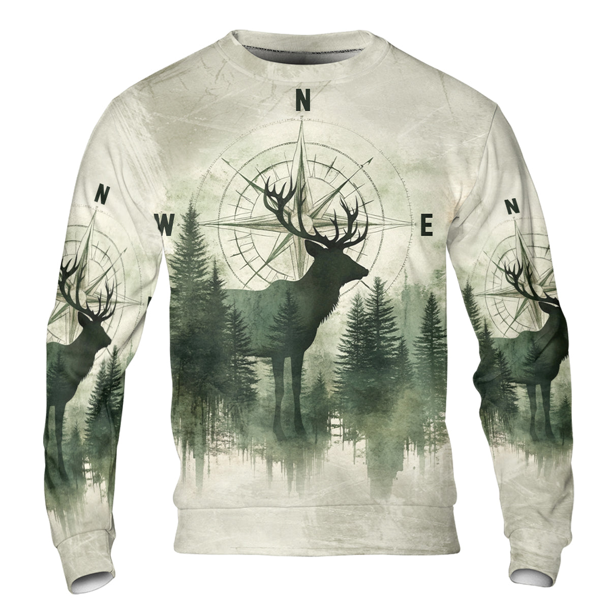 Into The Forest Deer Exposure All Over Print Shirt