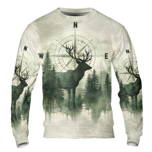 Into The Forest Deer Exposure All Over Print Shirt