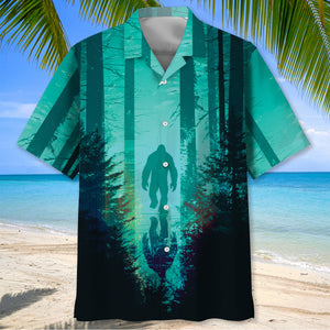 Bigfoot Into The Forest  Hawaiian Shirt