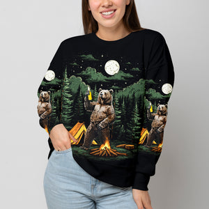 Making Memories Camping Bear All Over Print Shirt