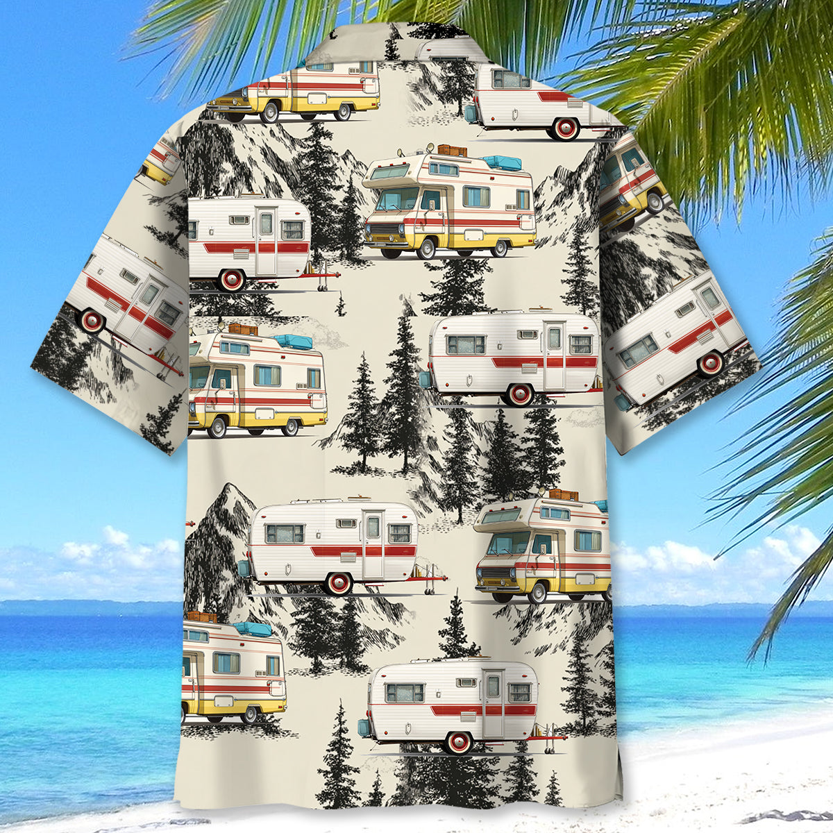 Vintage Camping Car Hawaiian Shirt