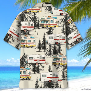 Vintage Camping Car Hawaiian Shirt