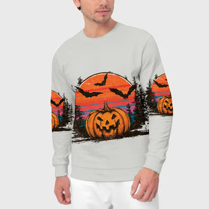 Retro Spooky Vintage Camping Vibes Halloween All Over Print Shirt