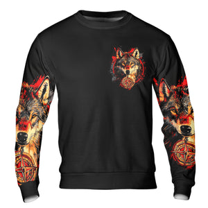 Not All Who Wander Are Lost Wolf All Over Print Shirt