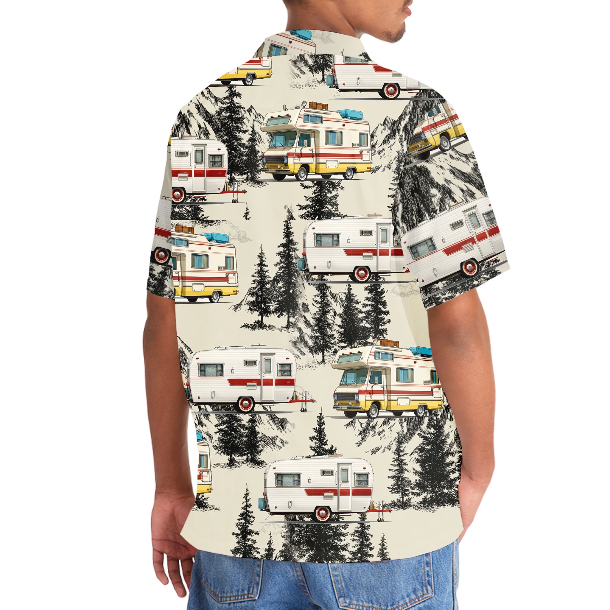 Vintage Camping Car Hawaiian Shirt