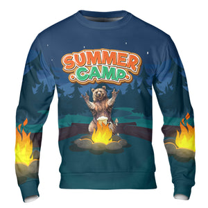 Summer Camp Grizzly Bear All Over Print Shirt
