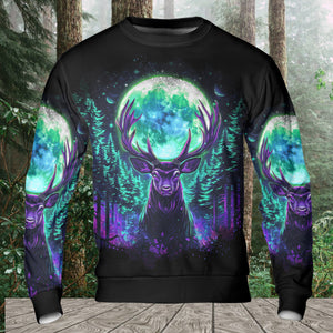 Into The Forest I Go Spirit Deer All Over Print Shirt