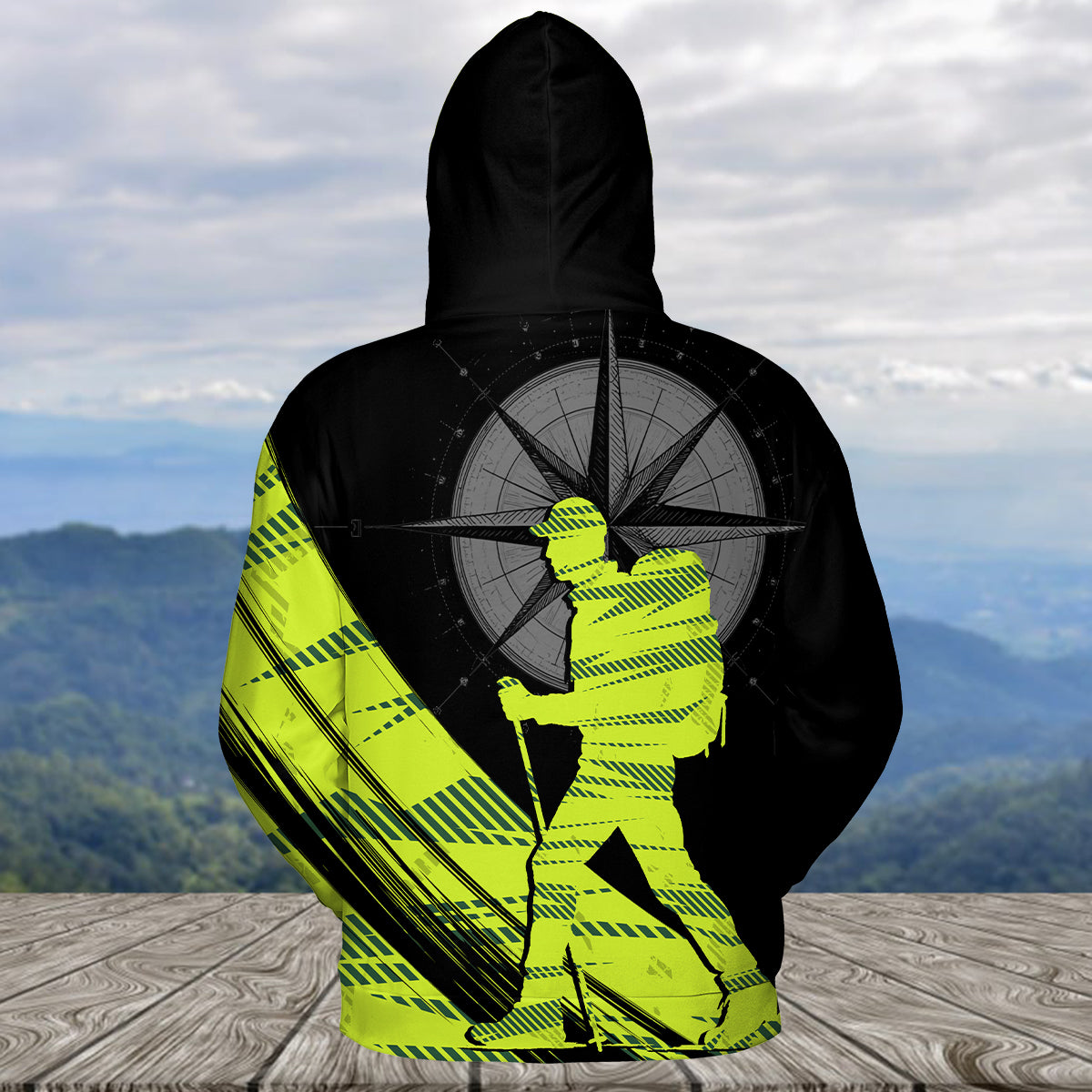 Hiking Find Your Own Path Yellow Neon All Over Print Shirt
