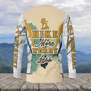 Custom Name Hiking More Worry Less All Over Print Shirt