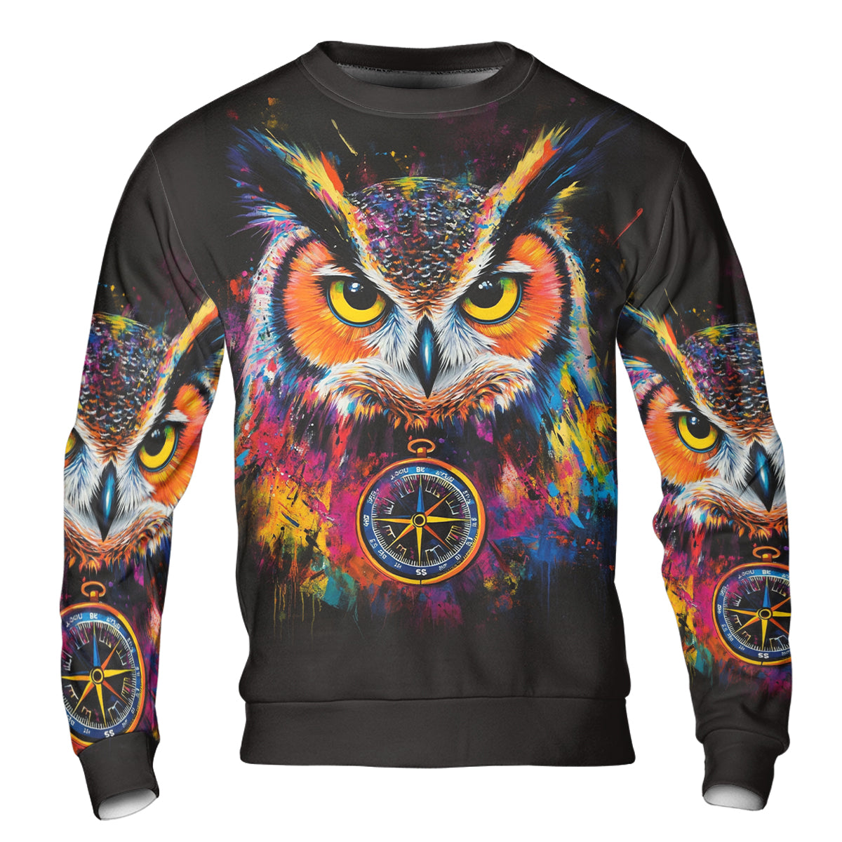 Not All Who Wander Are Lost Owl All Over Print Shirt