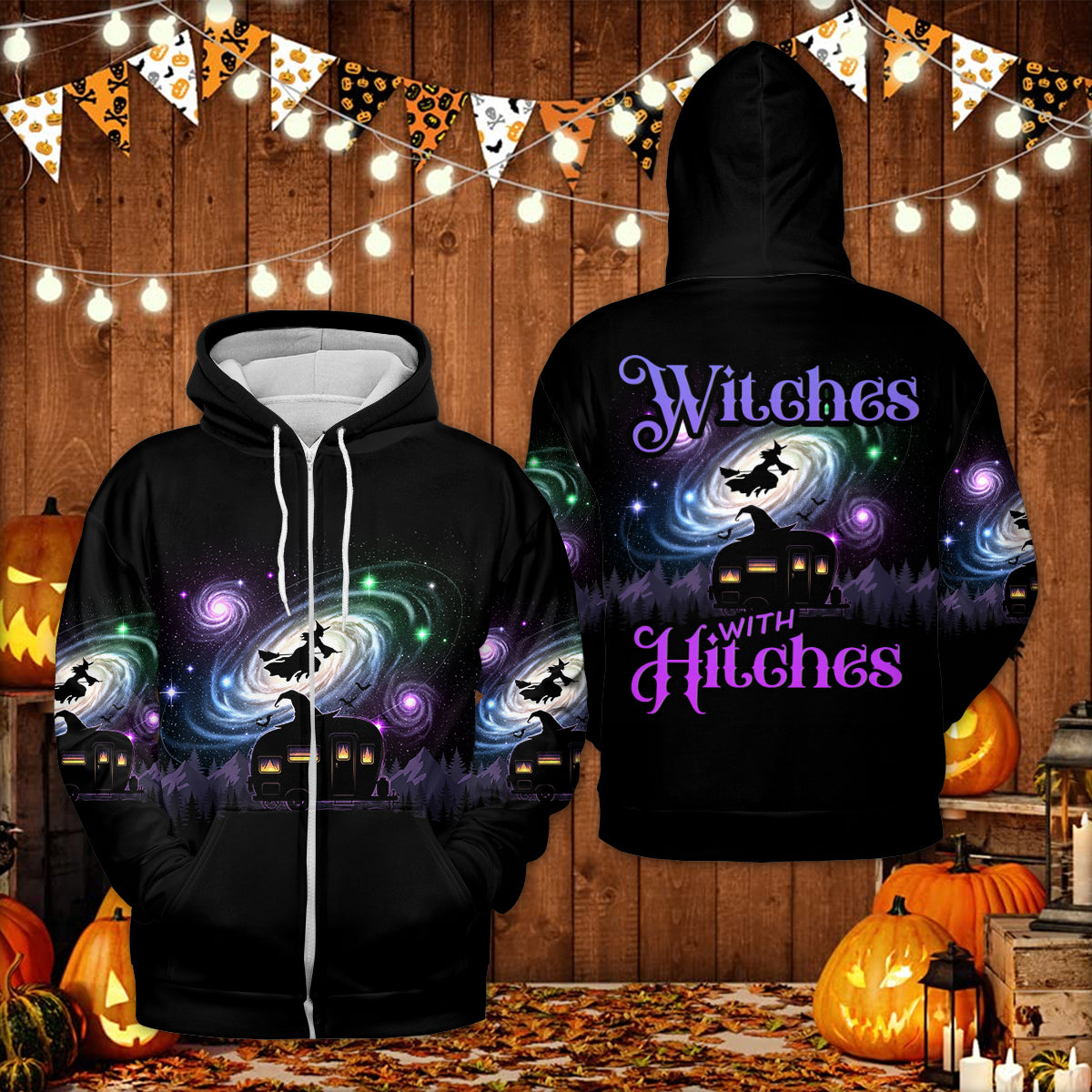 Witches With Hitches All Over Print Shirt